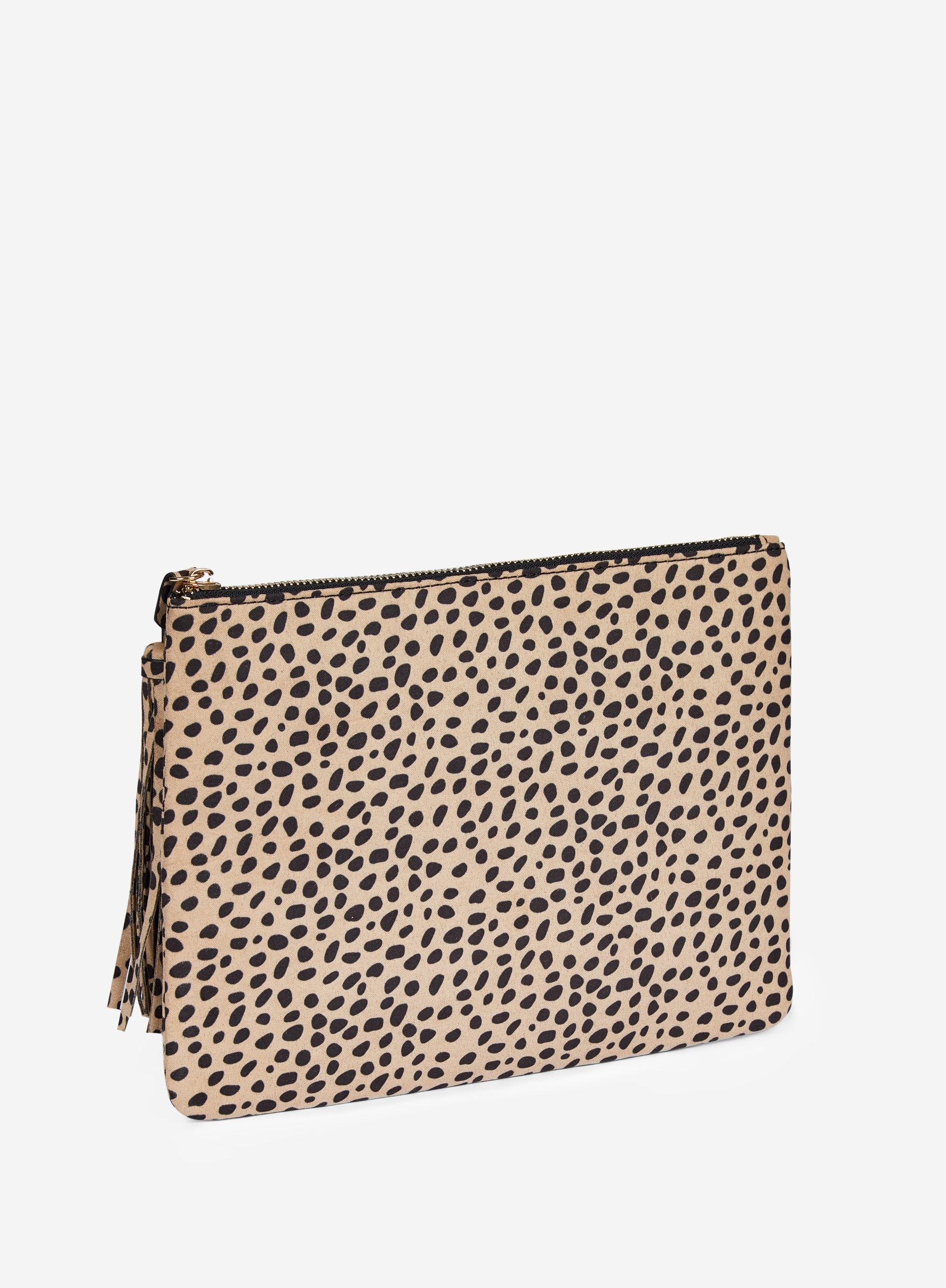 cheetah print clutch bag