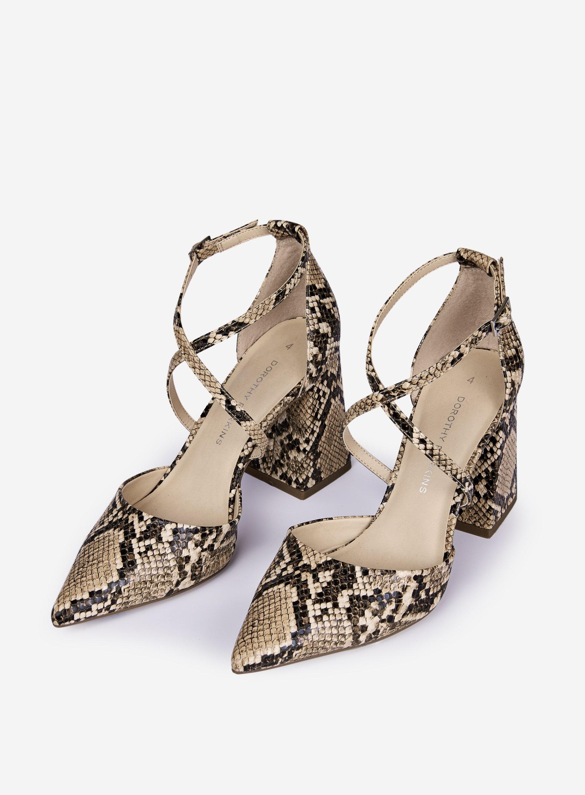 Dorothy Perkins Snake Print Shoes 