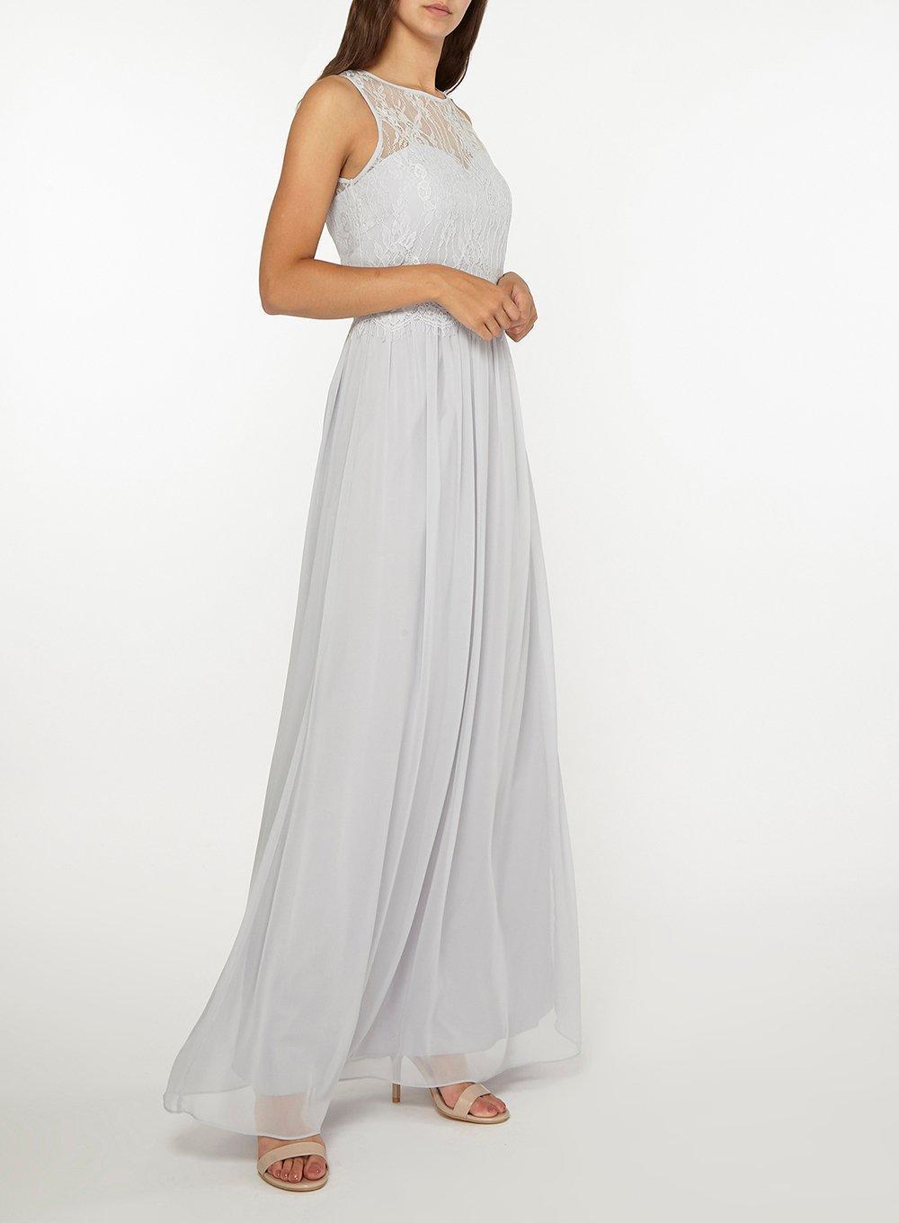dorothy perkins grey bridesmaid dress