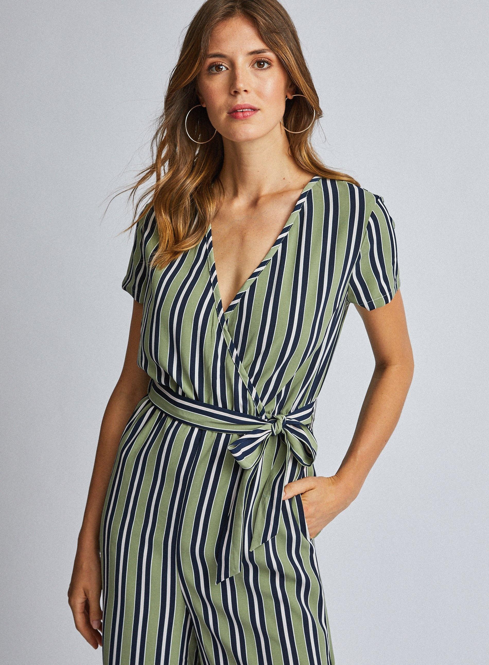 green striped jumpsuit