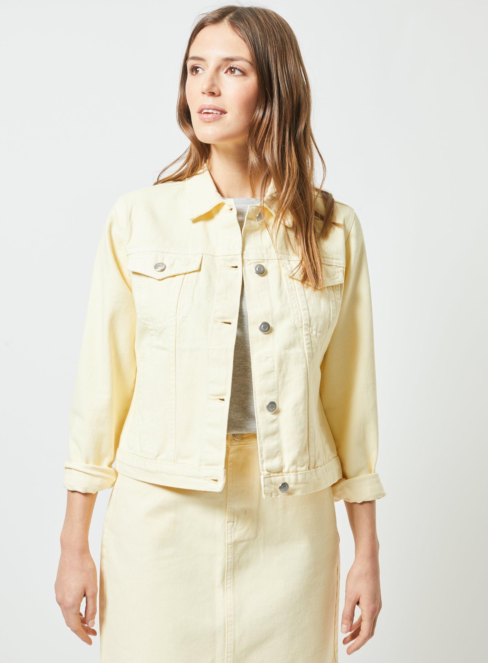 lemon denim jacket