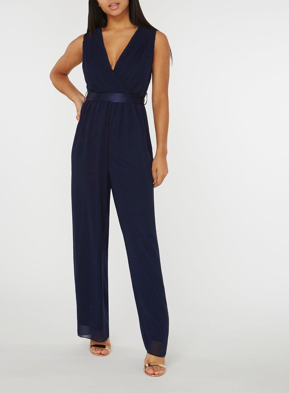 dorothy perkins navy jumpsuit