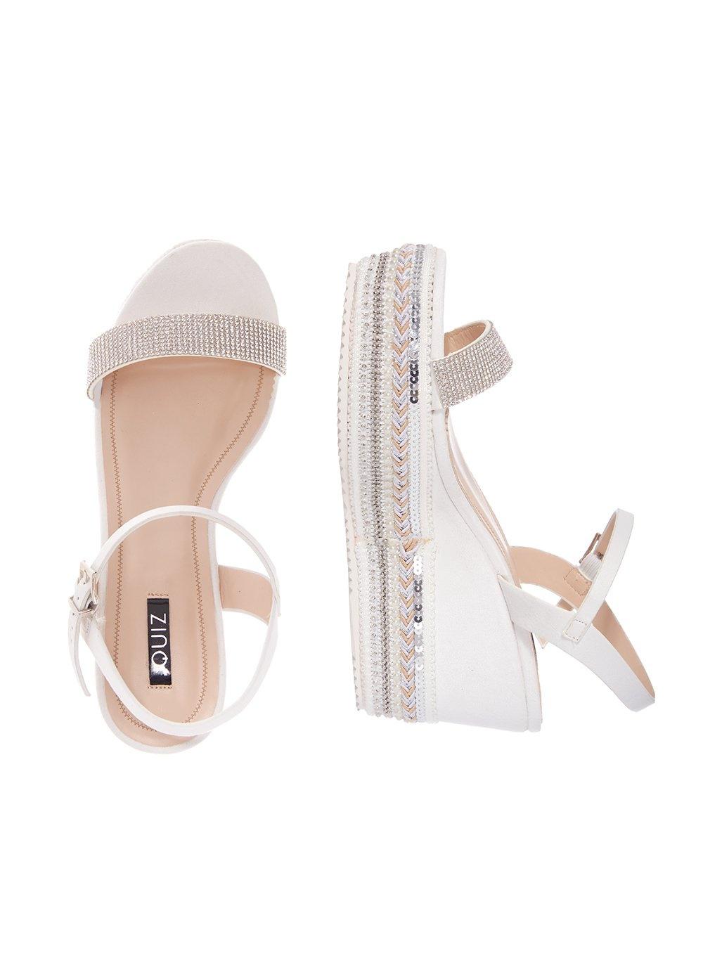 quiz white wedges