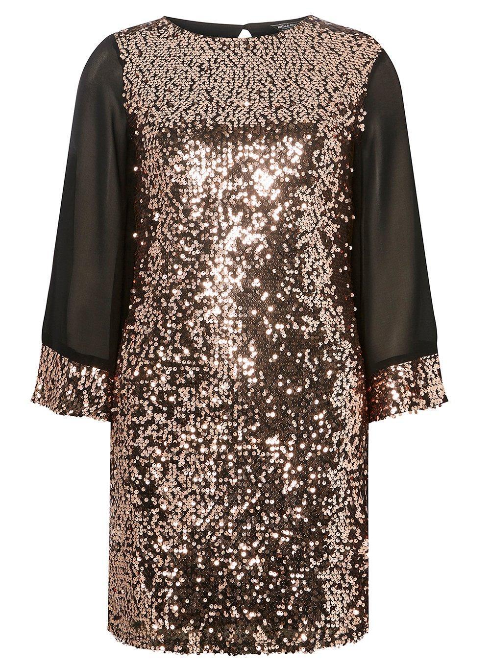 billie & blossom purple shift dress