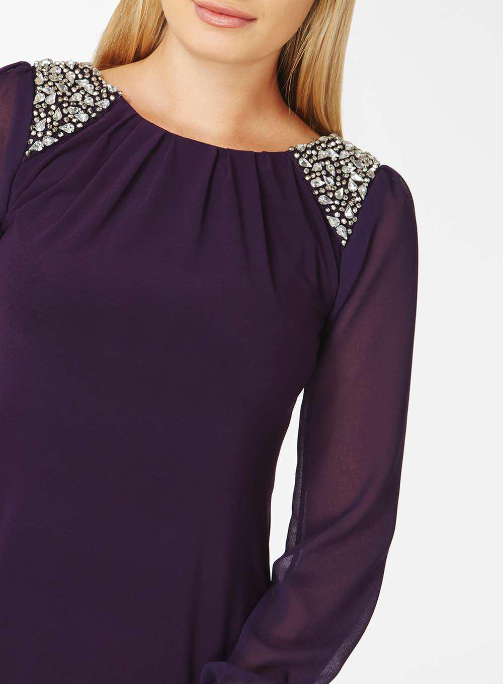 dorothy perkins purple dress