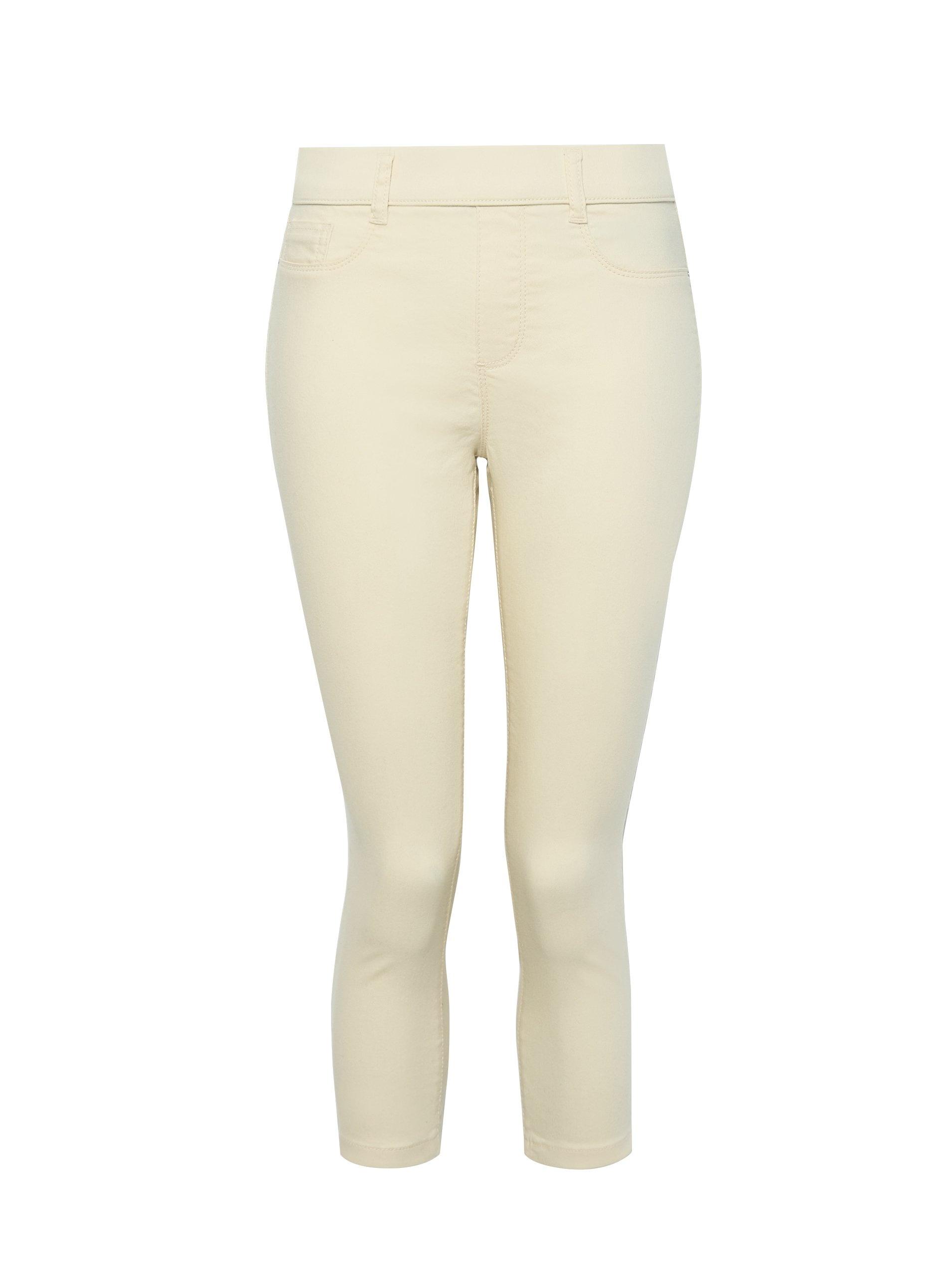 khaki cropped jeggings