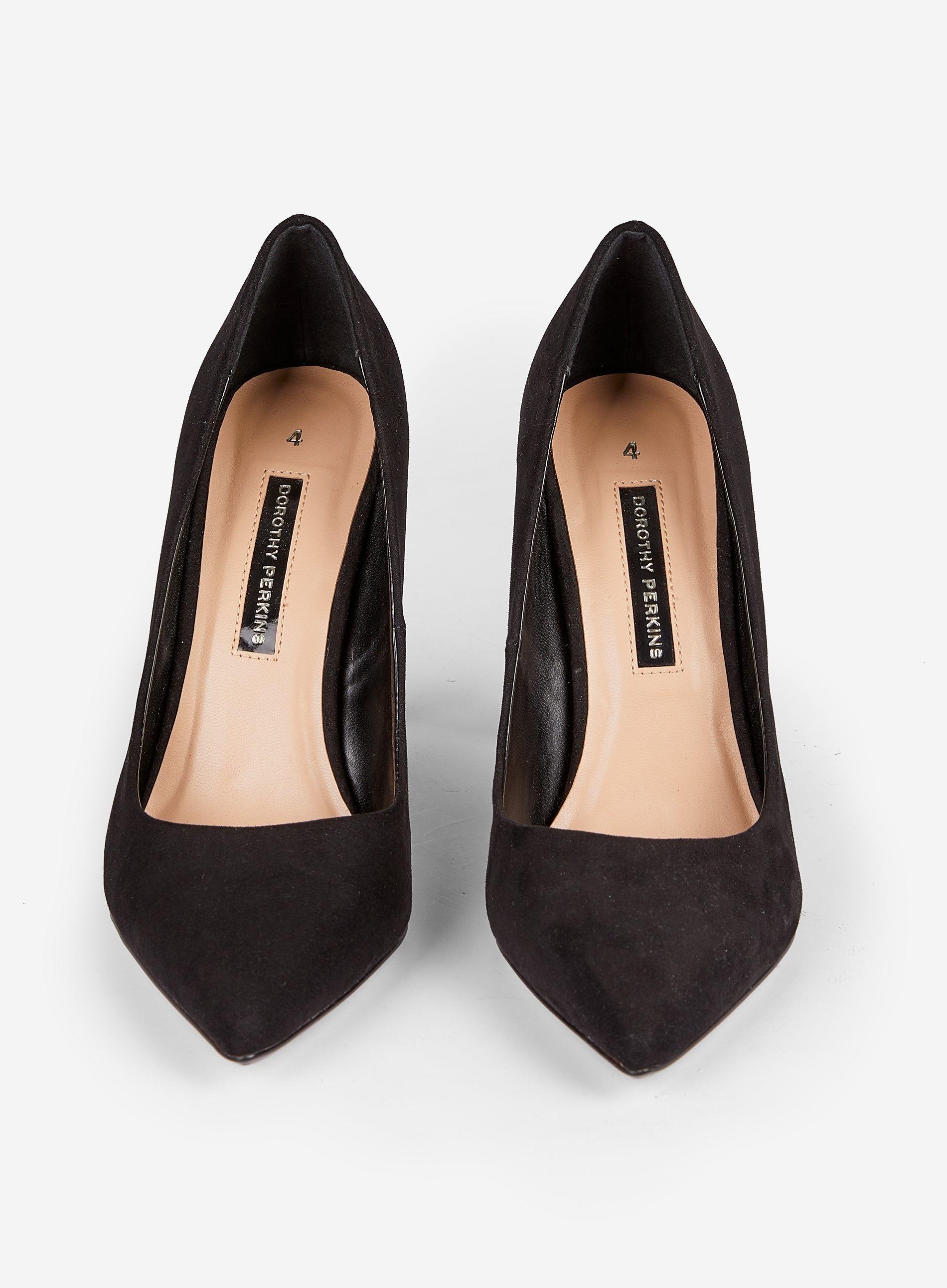dorothy perkins black court shoes