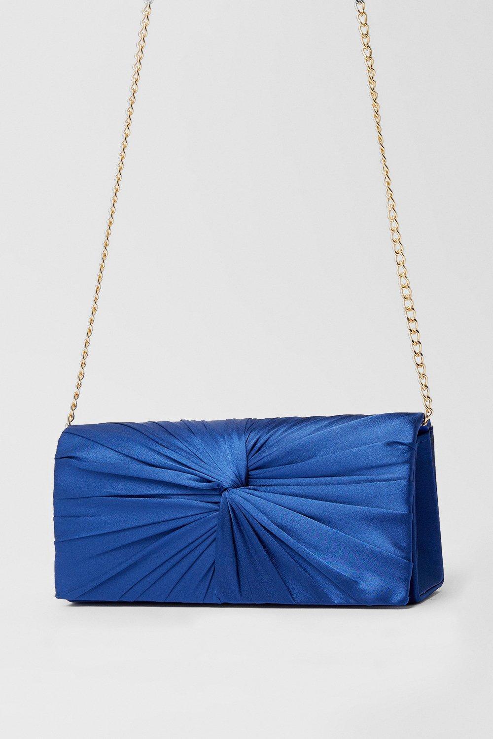 Dorothy perkins blue sales clutch bag