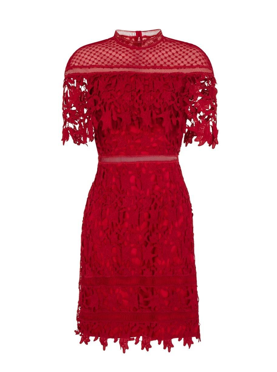 chi chi crochet bodycon dress