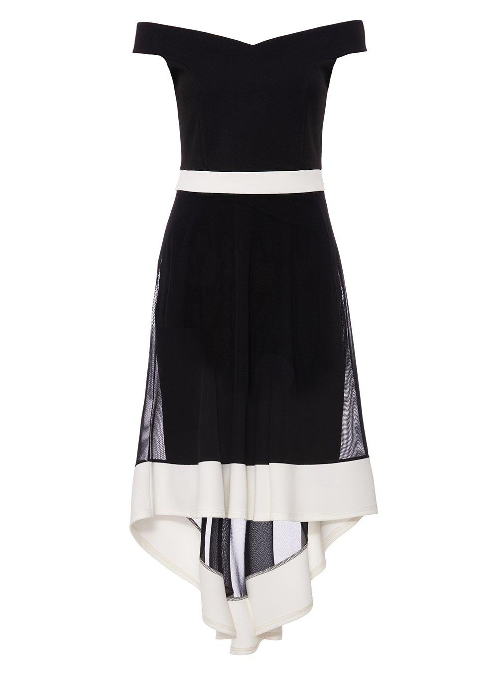 quiz black and white dress