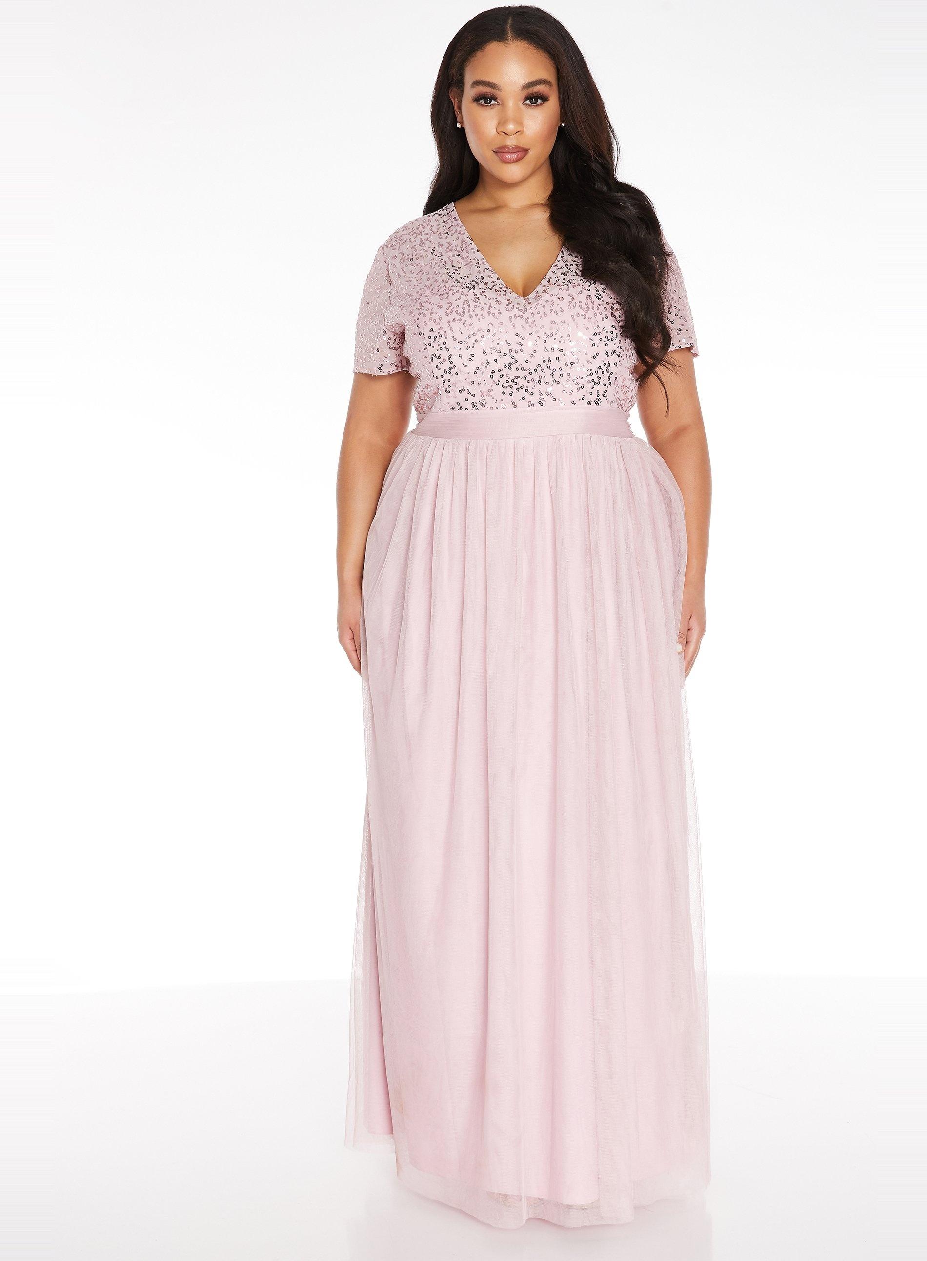 dorothy perkins pink sequin dress