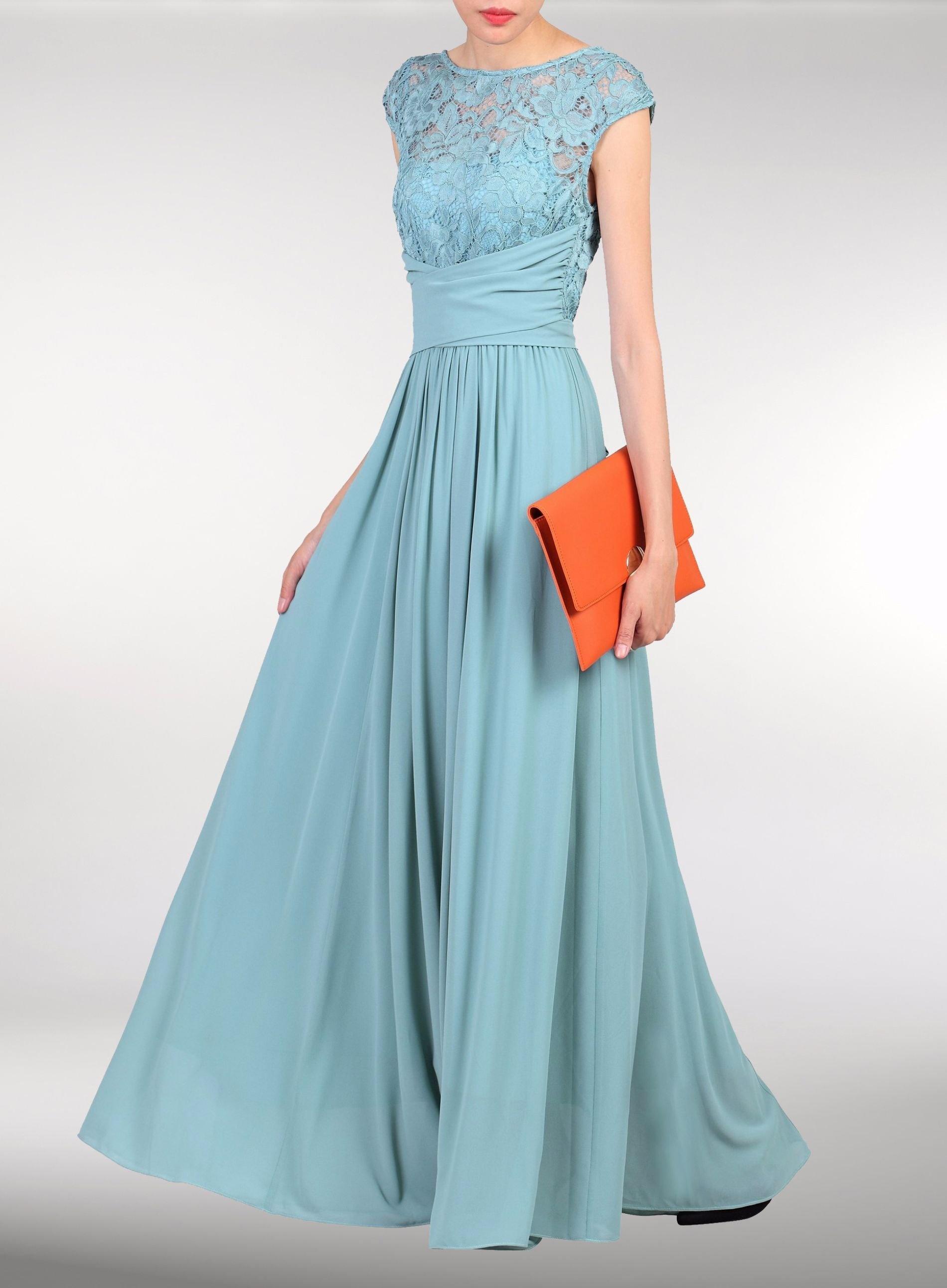 duck egg blue maxi dress