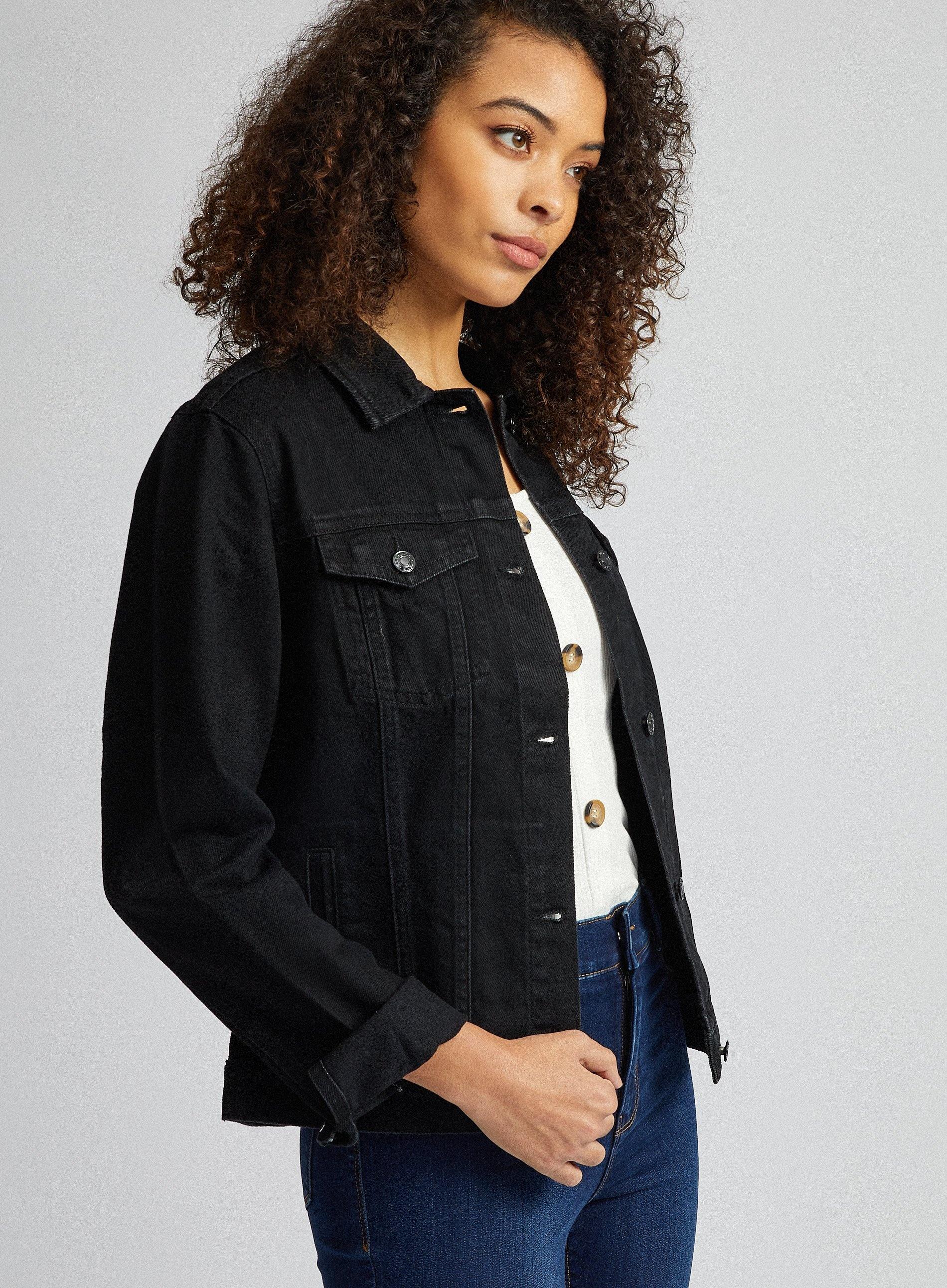 dorothy perkins black denim jacket