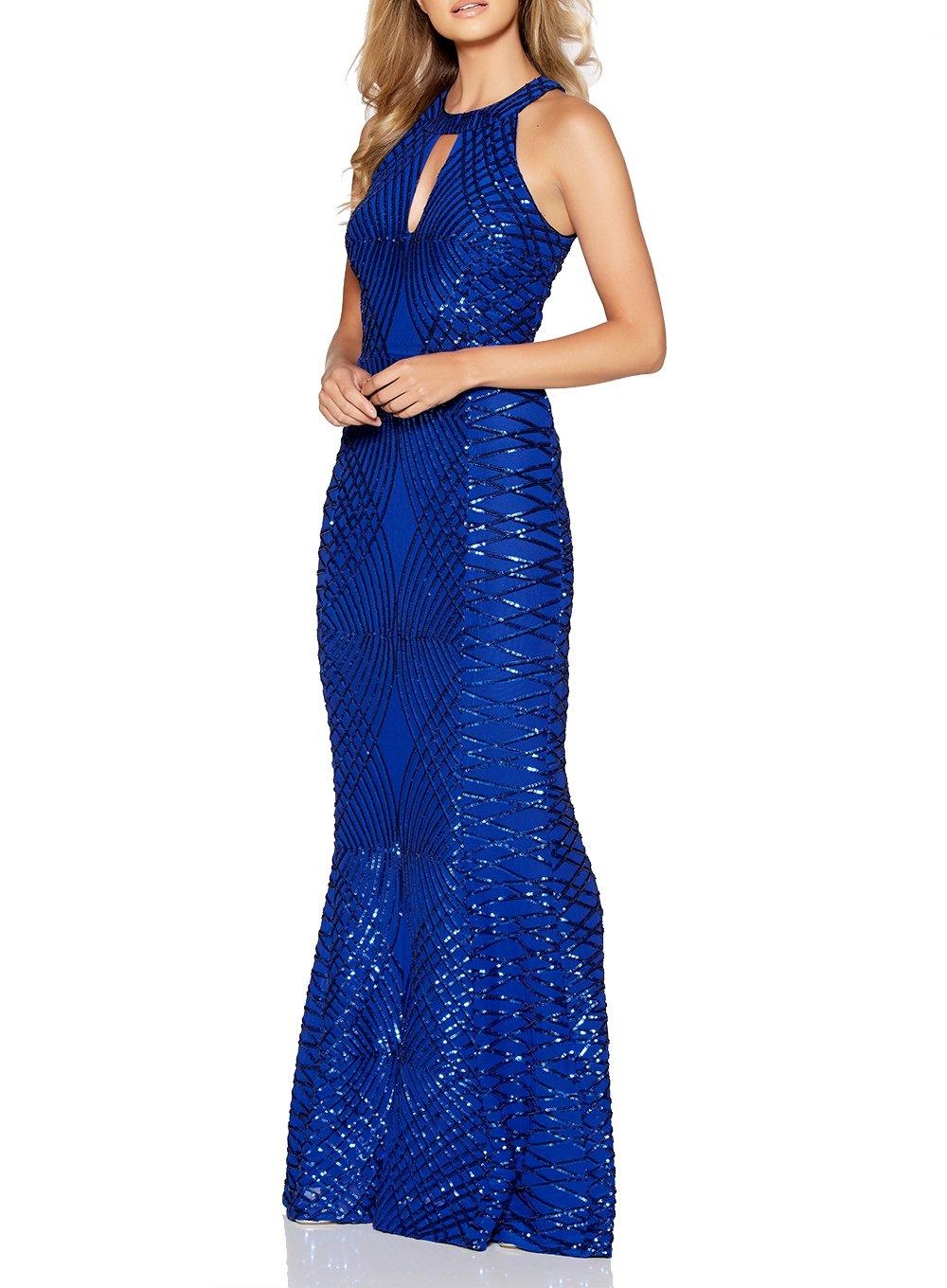 quiz royal blue maxi dress