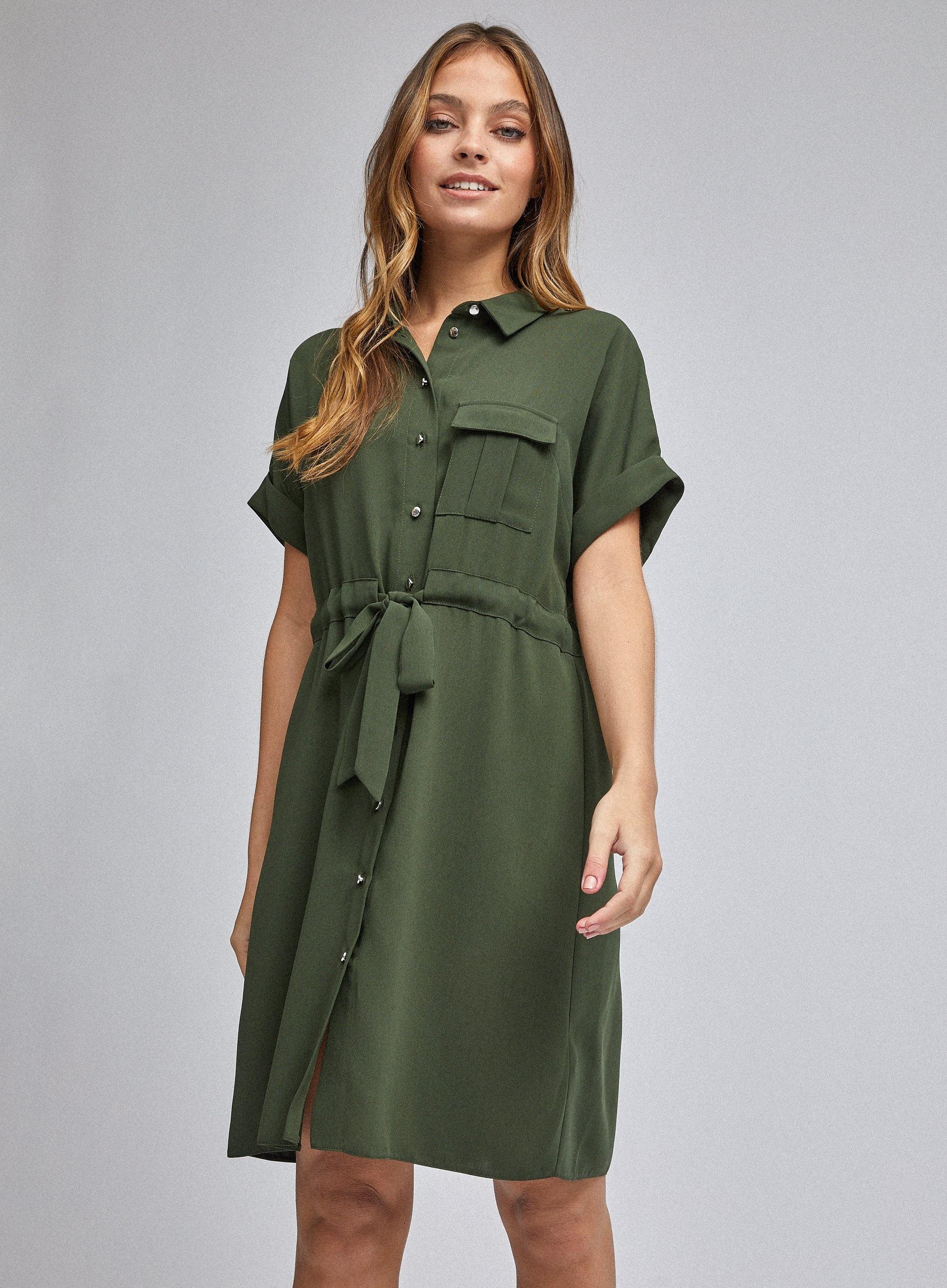 Dorothy Perkins Khaki Dress Discount 