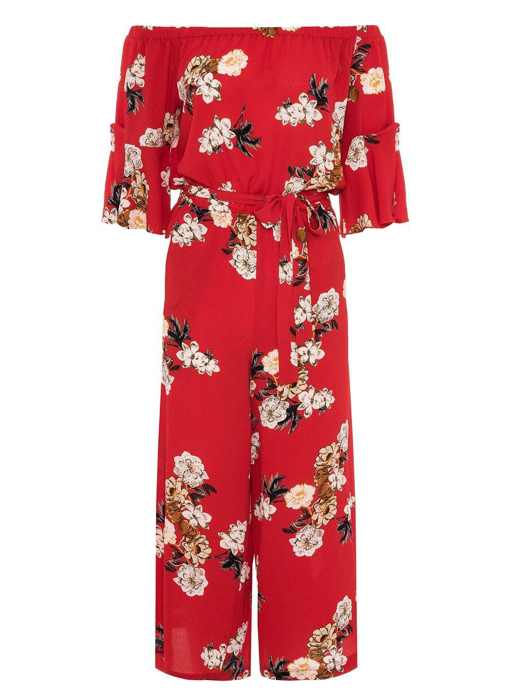 dorothy perkins red jumpsuit
