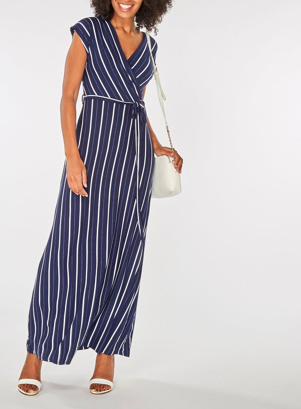 jersey wrap maxi dress