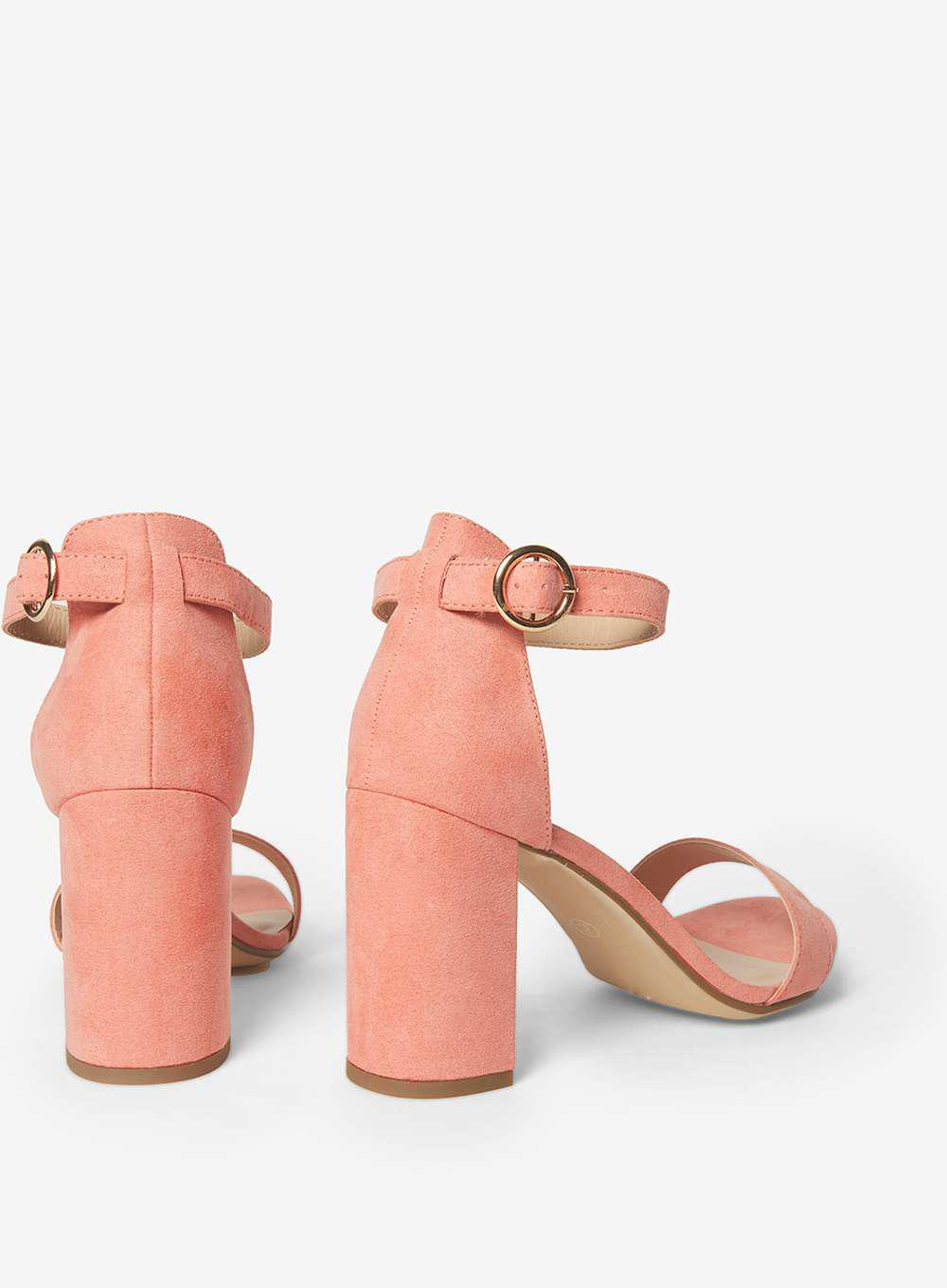 wide fit coral sandals