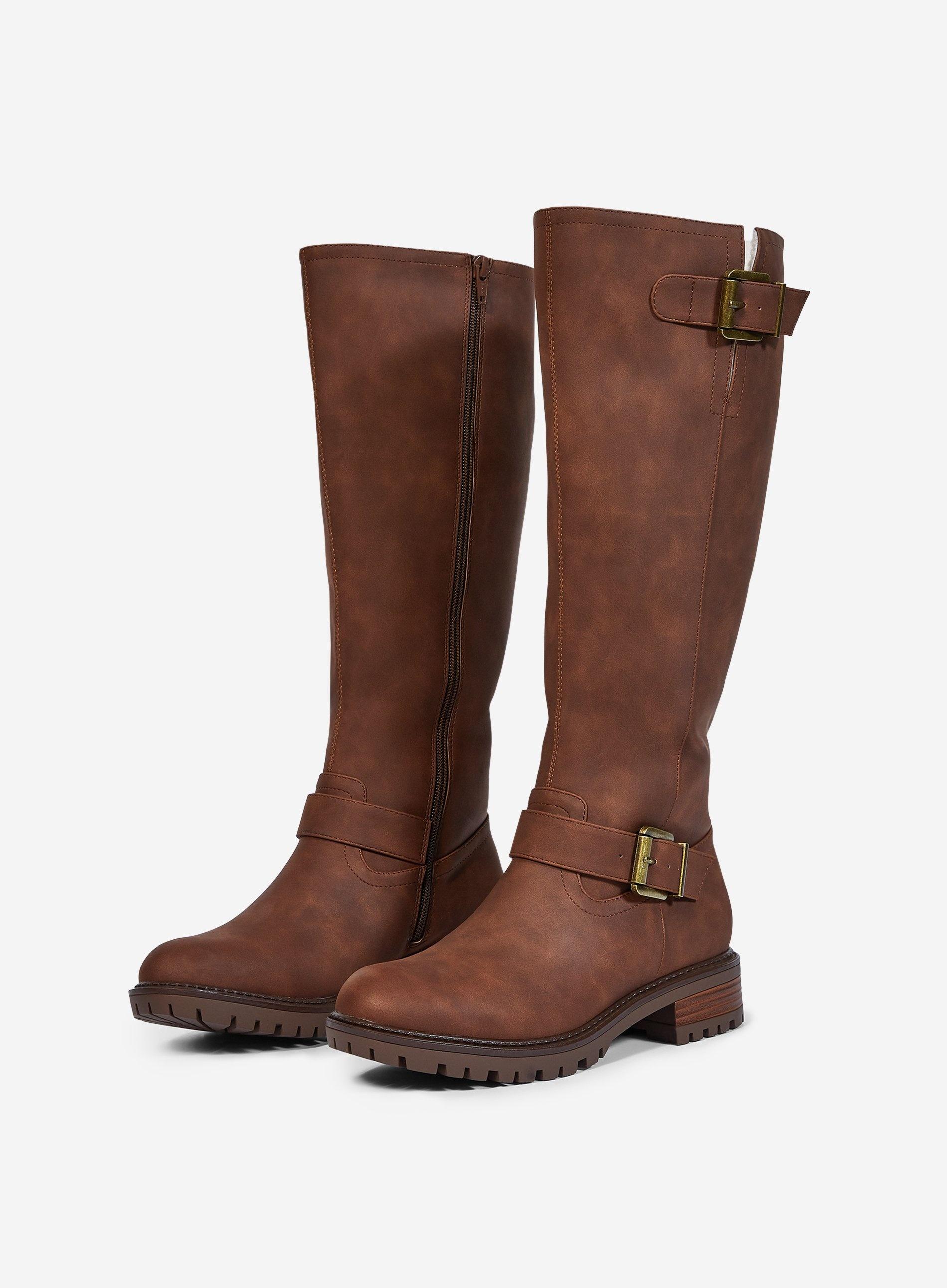 long brown boots