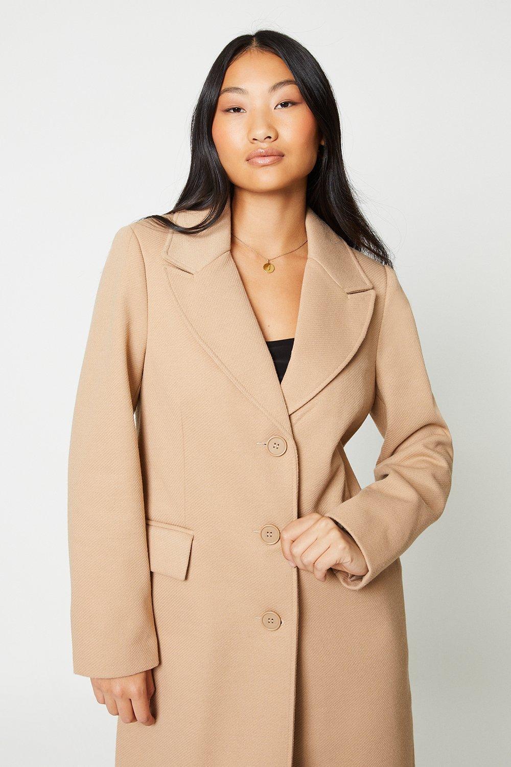 Dorothy perkins deals single breasted coat