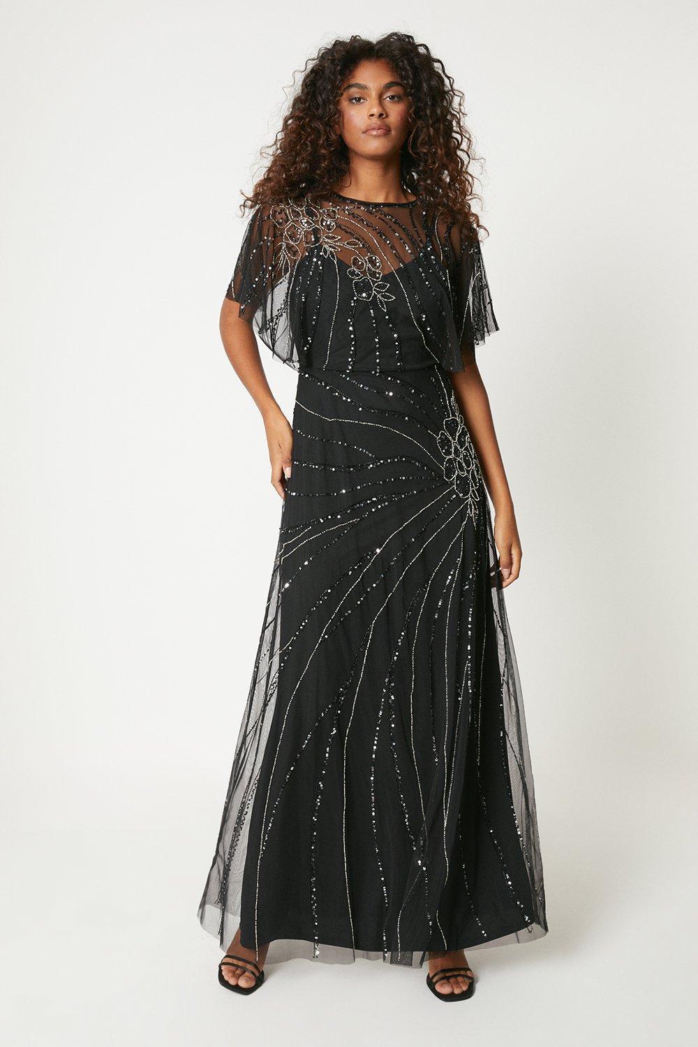Dorothy perkins shop black maxi dress