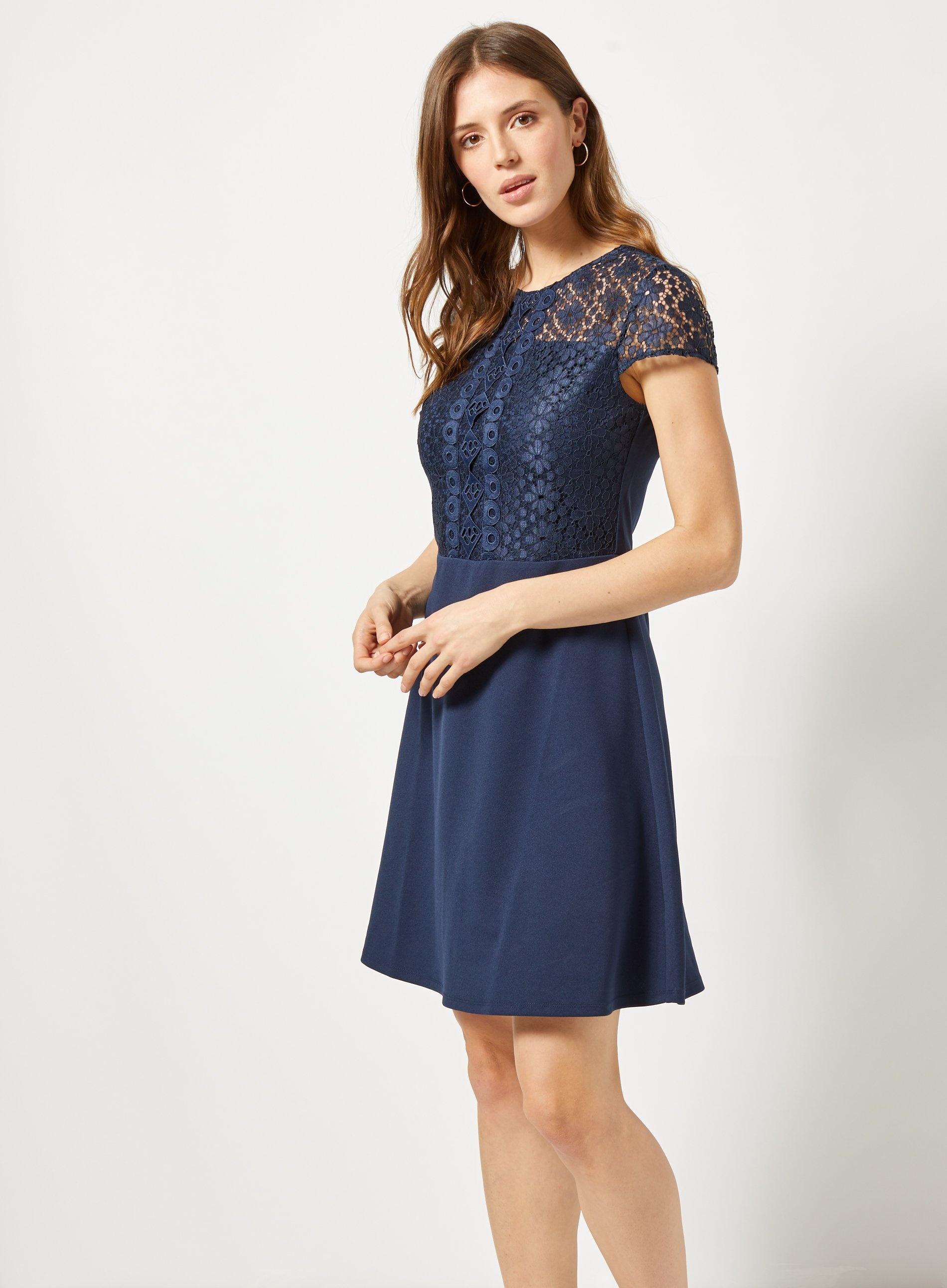 navy blue scuba dress
