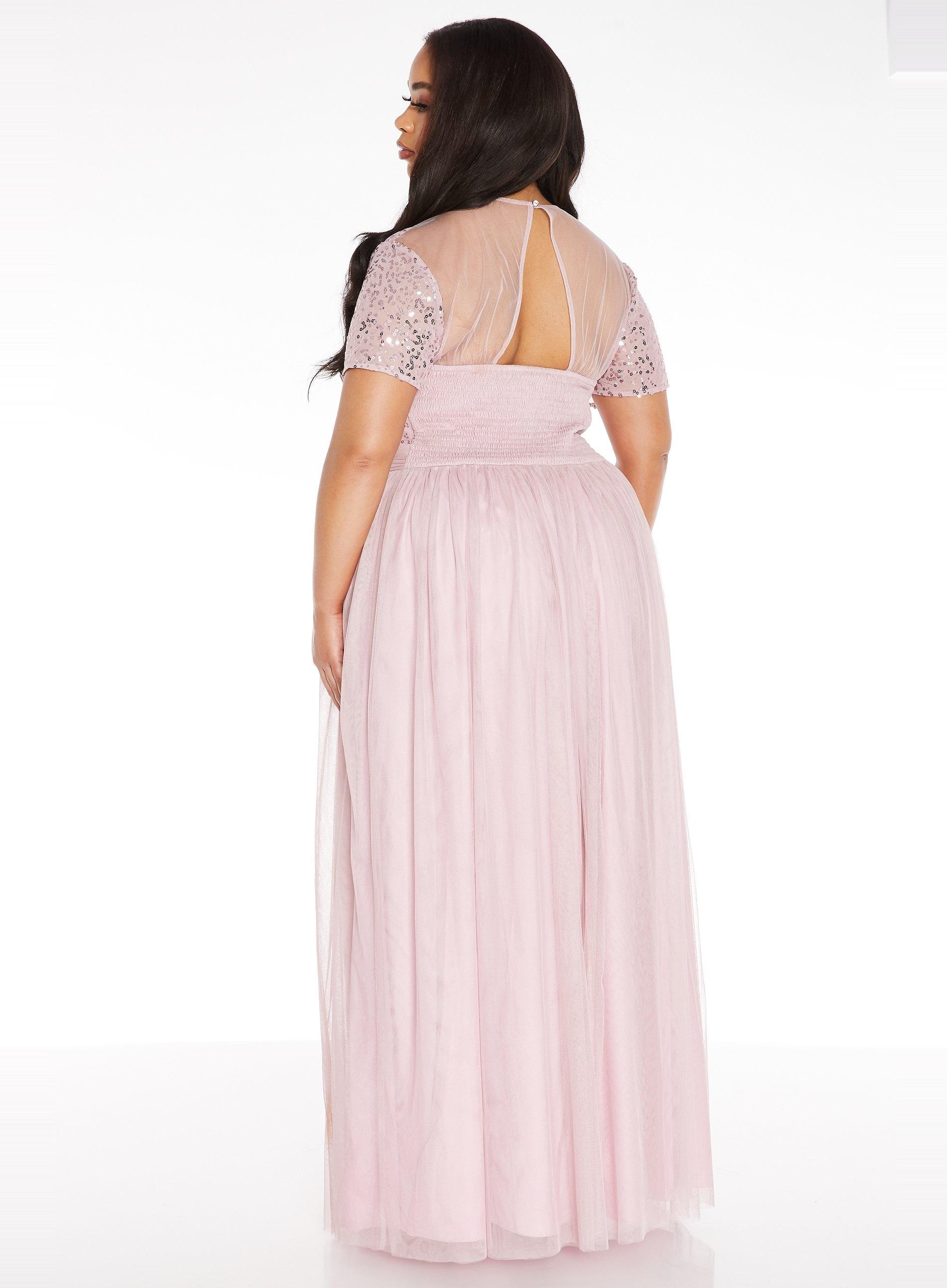 dorothy perkins pink sequin dress