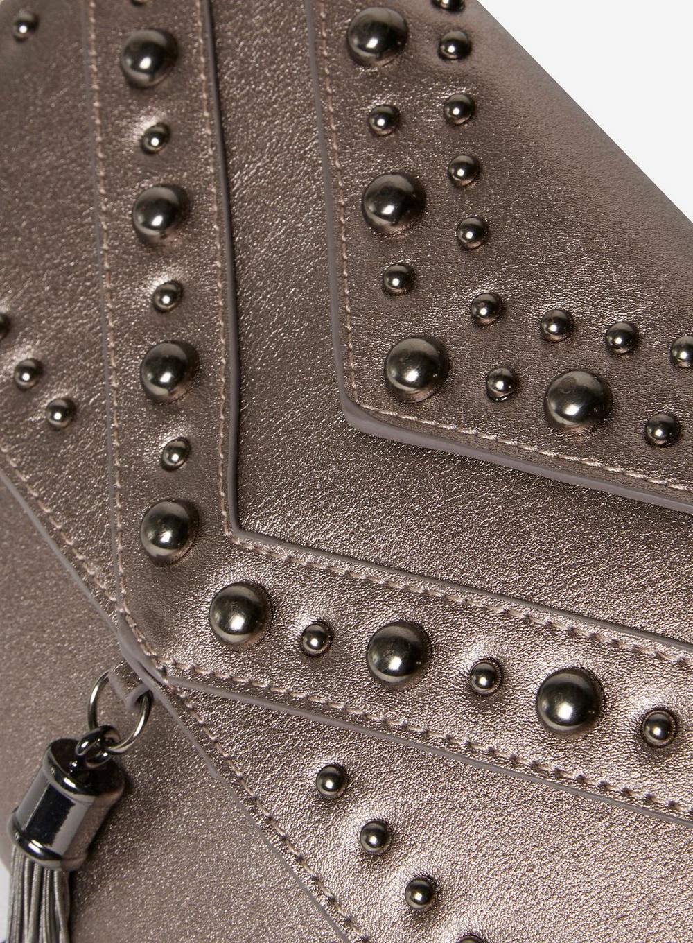 pewter clutch bag dorothy perkins