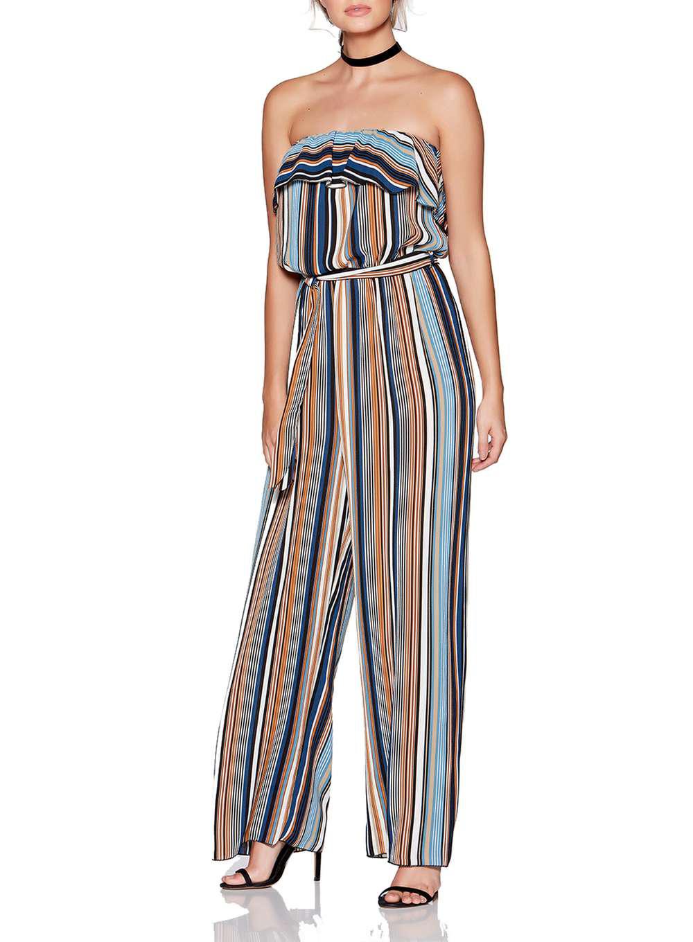 colourful striped jumpsuit