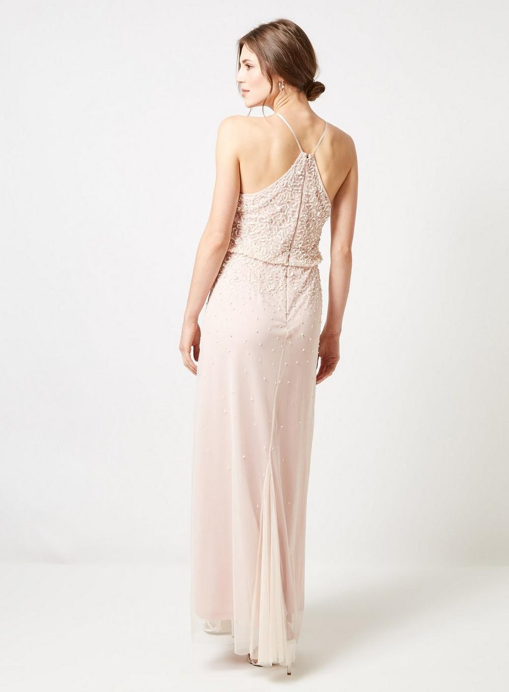 showcase blush ava maxi dress