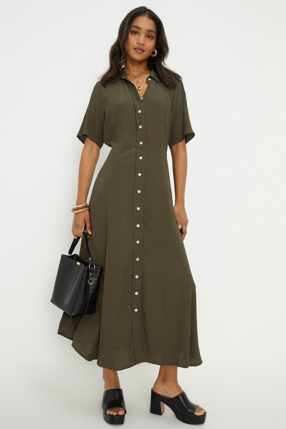 Dorothy perkins button clearance dress