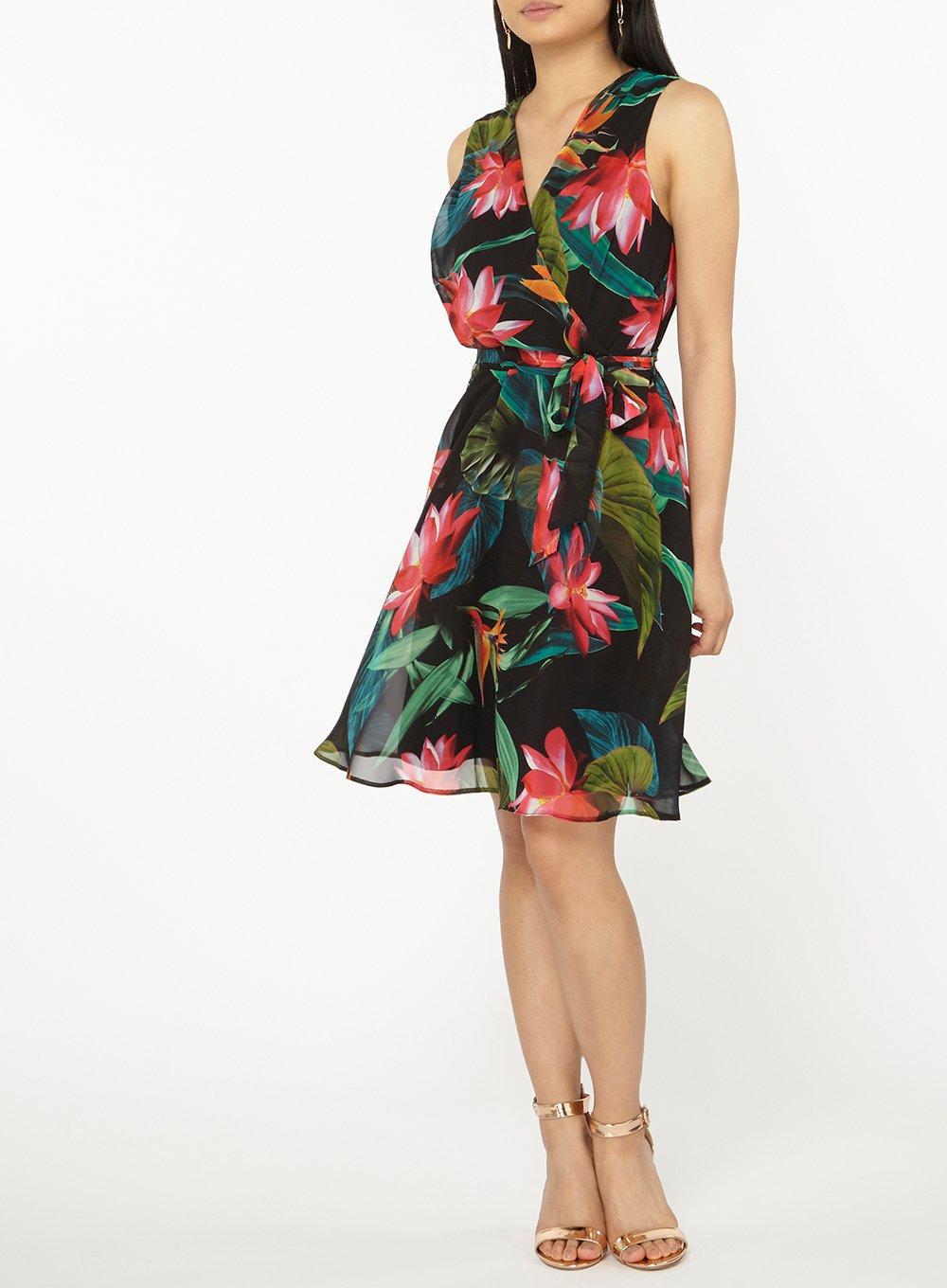 dorothy perkins tropical print dress