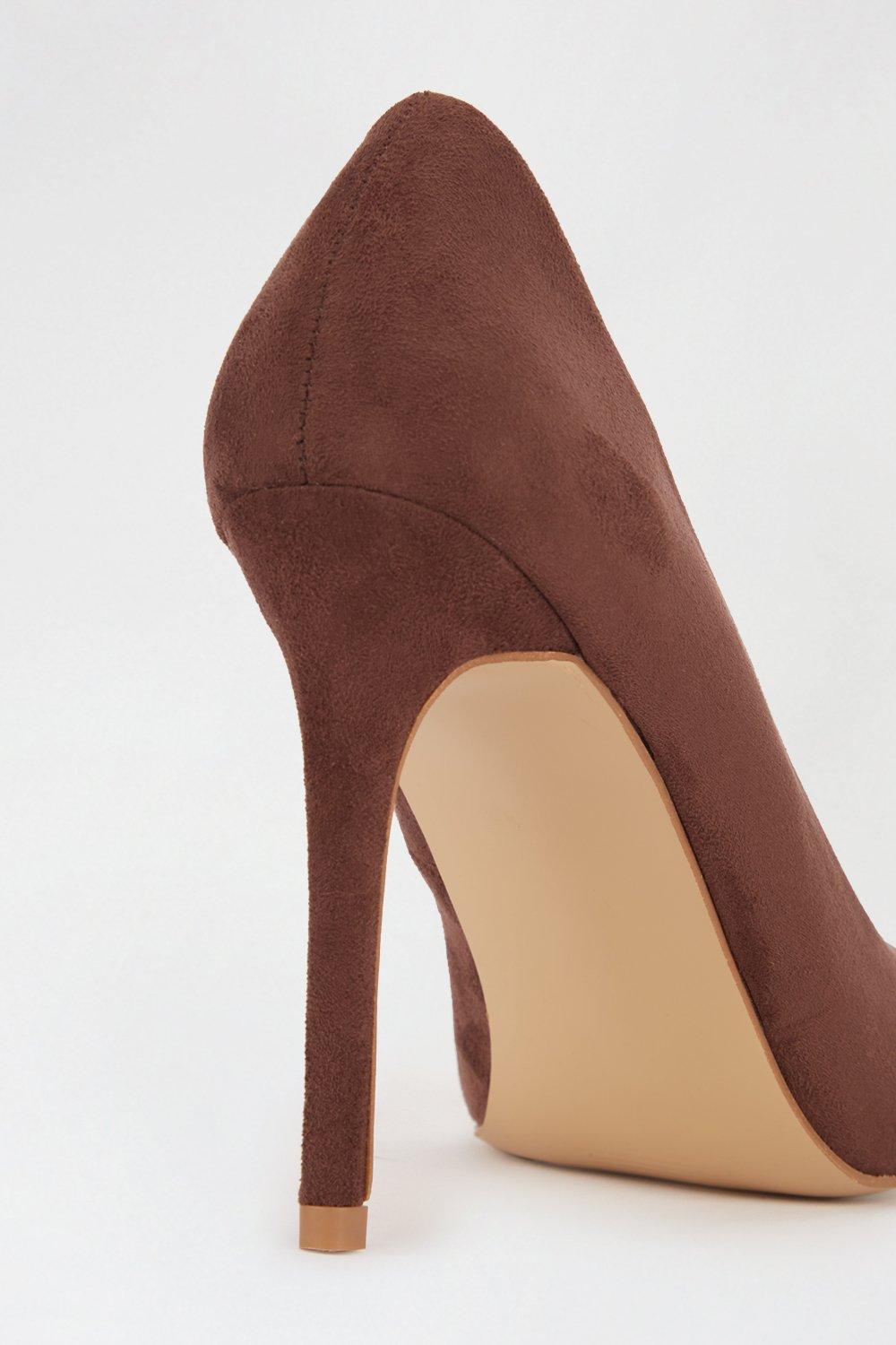 Faith wide top fit court shoes