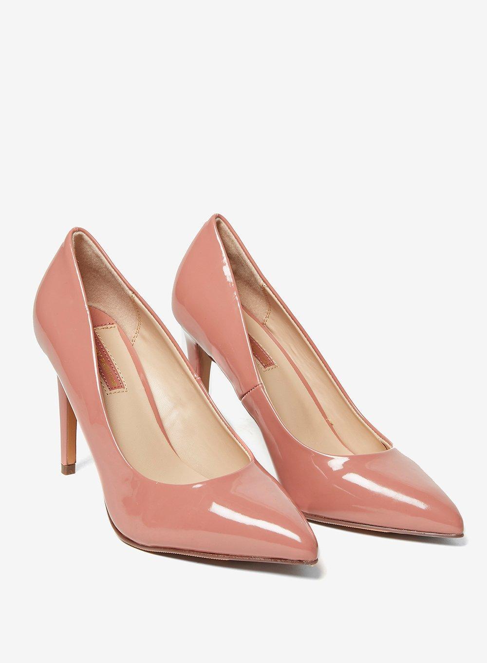 dark pink court shoes