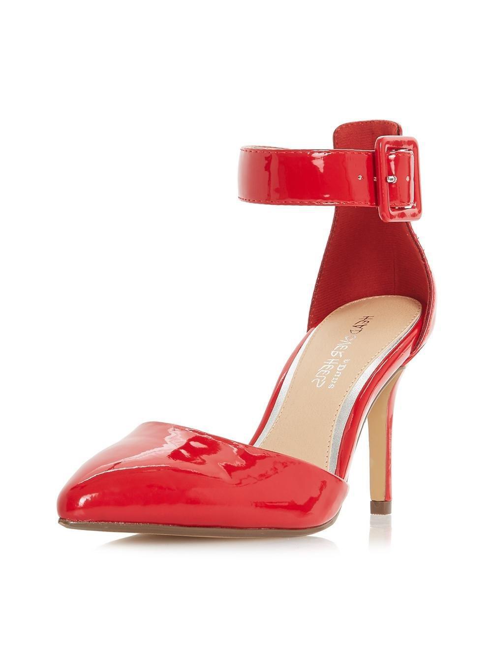 head over heels red shoes