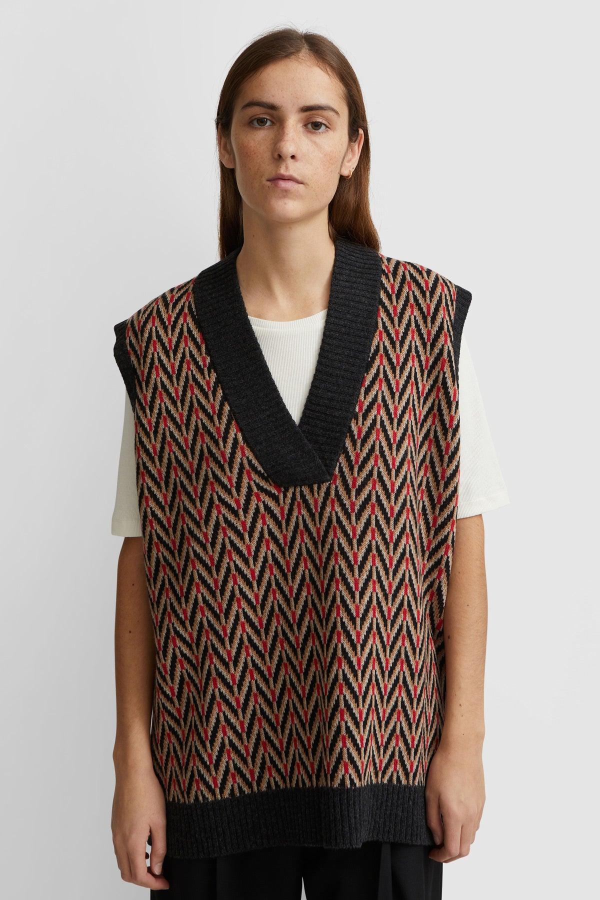 WOOD WOOD Brianna Sweater Vest in Red | Lyst