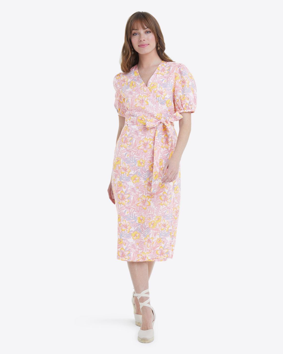 Draper James Rhonda Wrap Dress In Lilly Floral in Pink Lyst