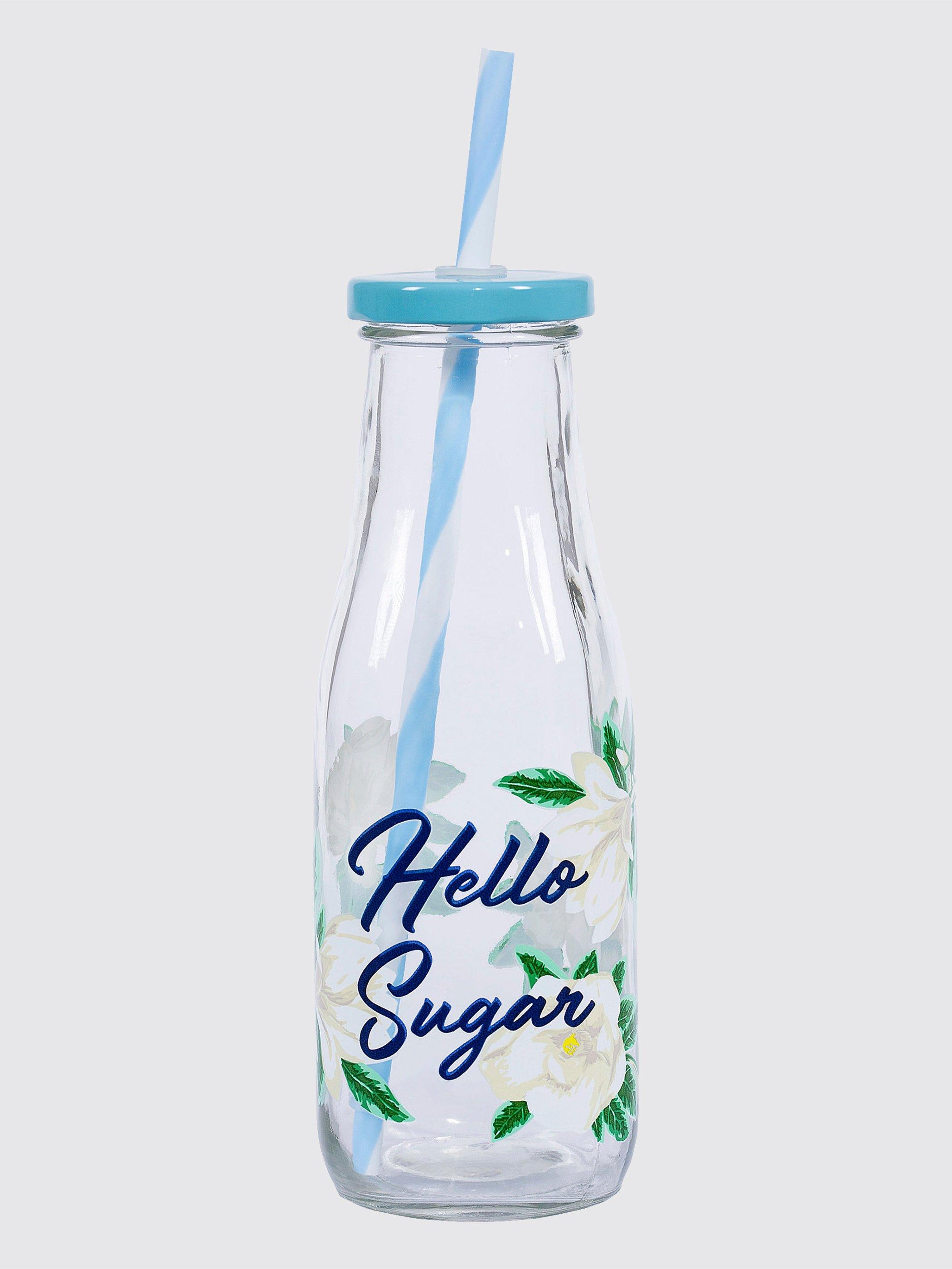 Draper James Hello Sugar Glass Milk Bottle in Blue Lyst