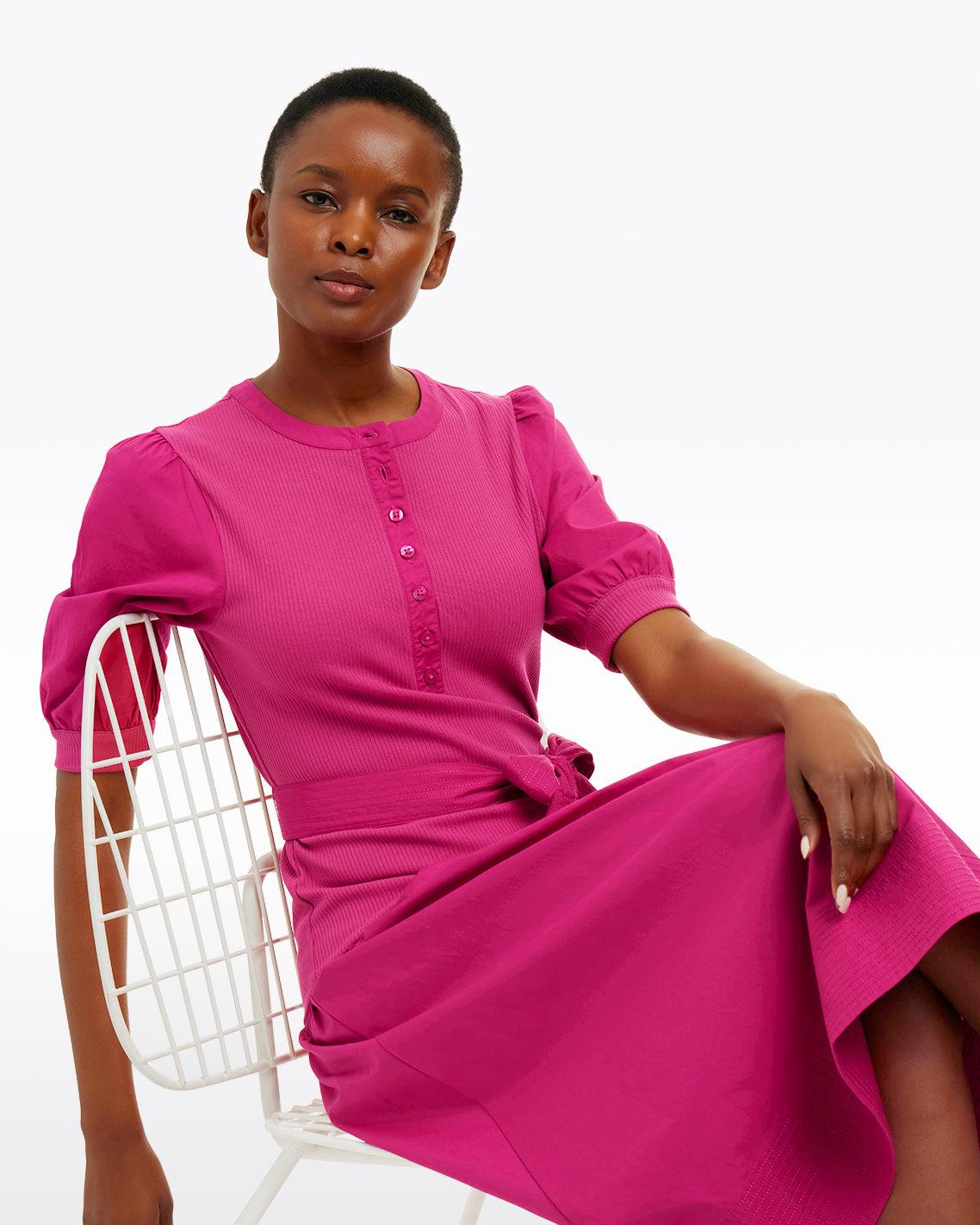 holiday day dress up ideas Carrie Midi Dress in Linen – Draper James