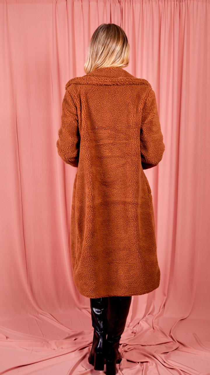 rust longline coat