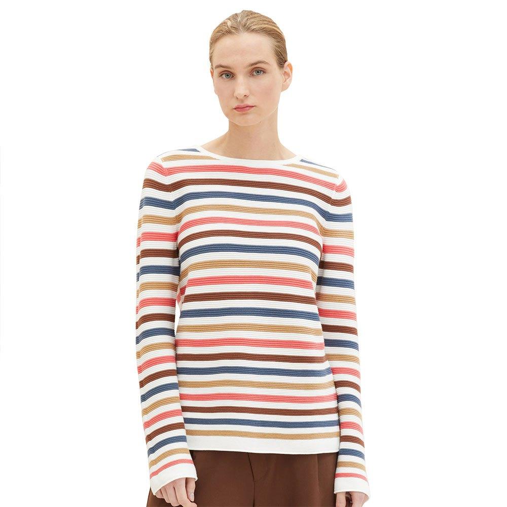 Tom Tailor Tom Taior Ottoman Sweater Woman in White | Lyst