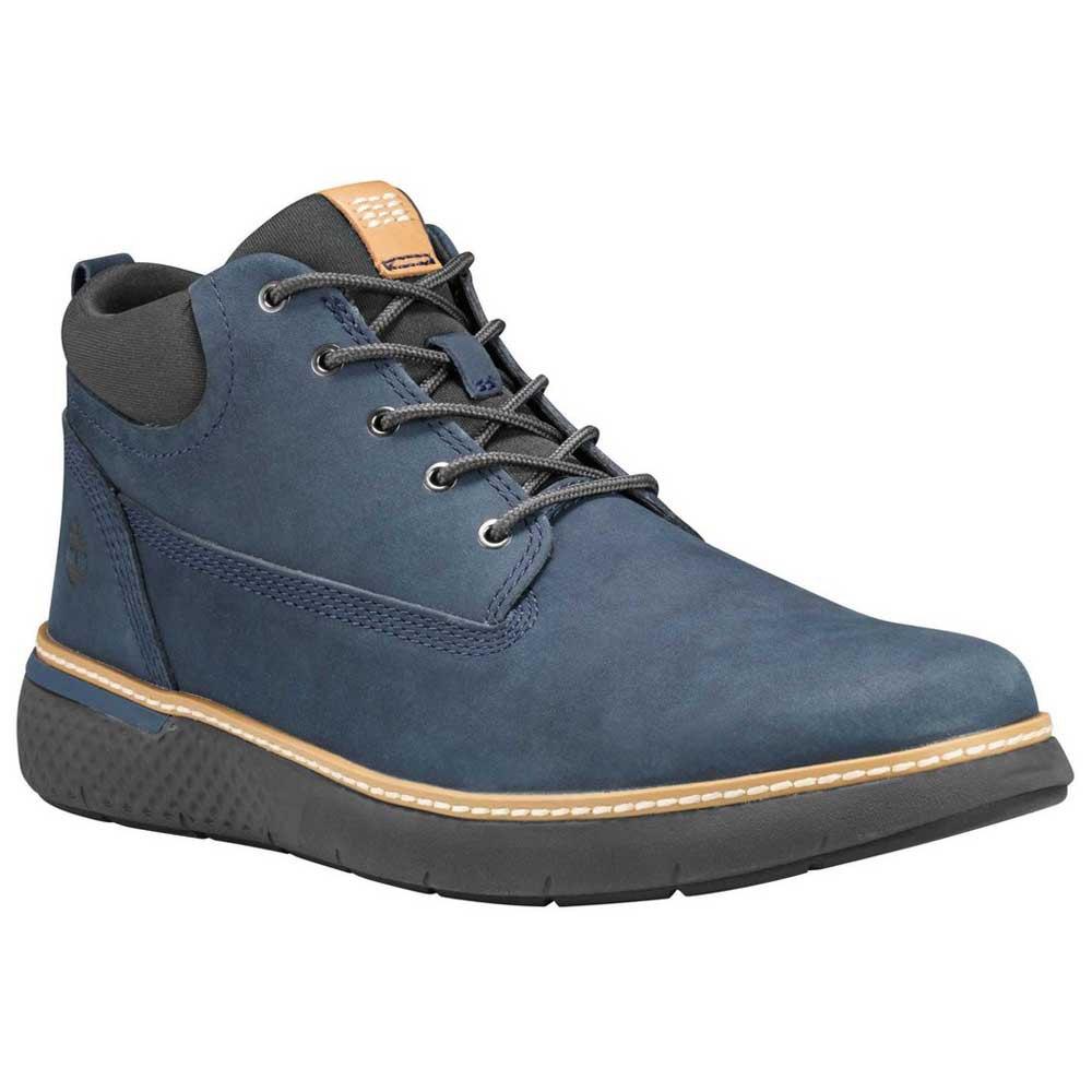 Timberland Leather Cross Mark Chukka in Blue for Men - Lyst
