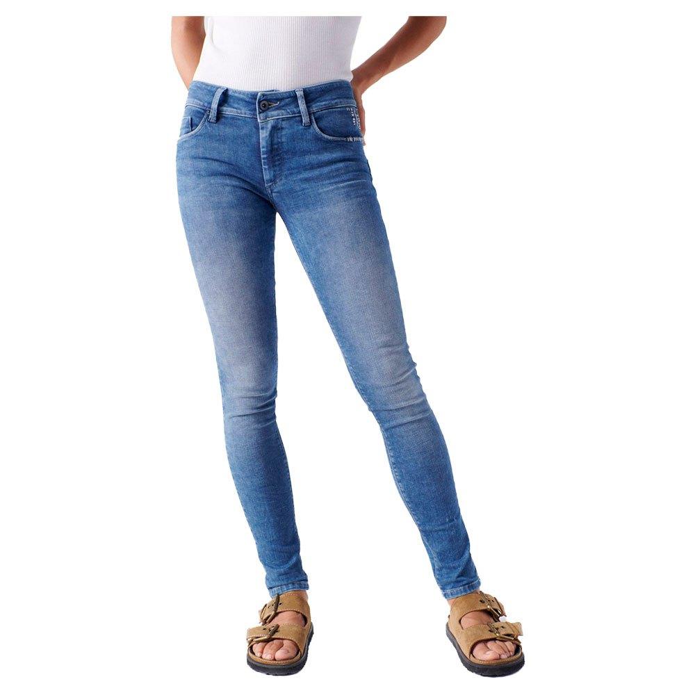 Salsa Jeans Skinny Fit Push Up Wonder Jeans in Blue | Lyst