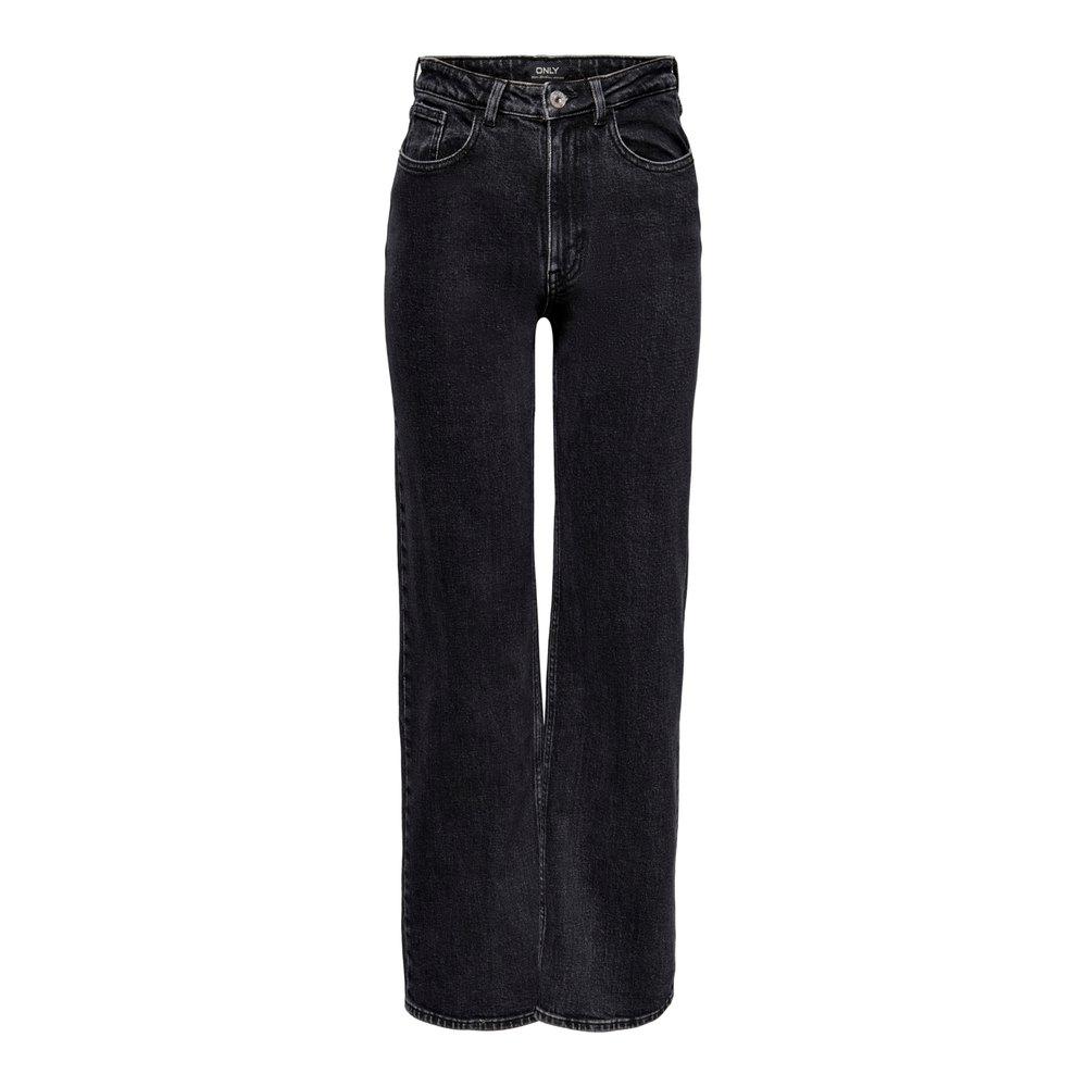 ONLY Onljuicywide Rea244 Jeans in Black | Lyst