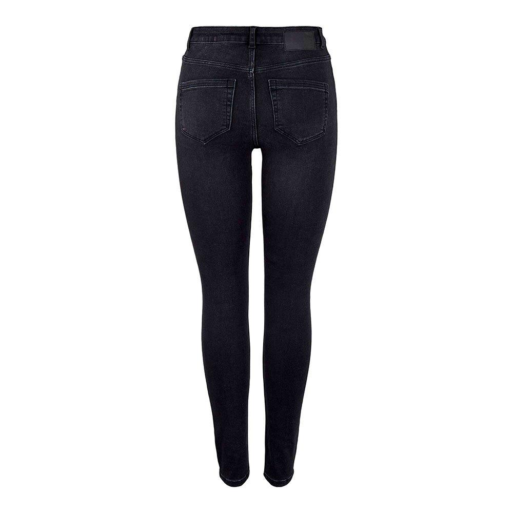 Pieces Highfive Flex Dg283 Skinny Jeans in Black | Lyst