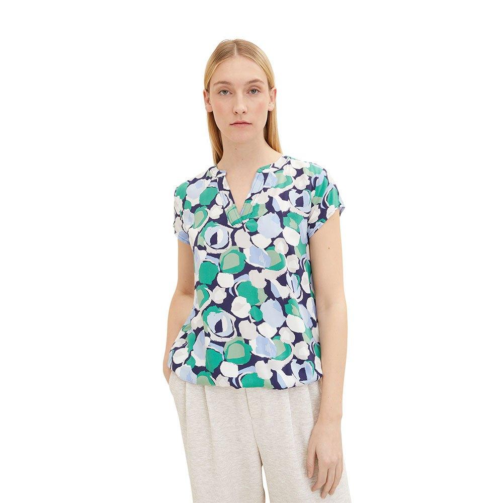 Tom Tailor Printed 1035245 Blouse in Blue | Lyst