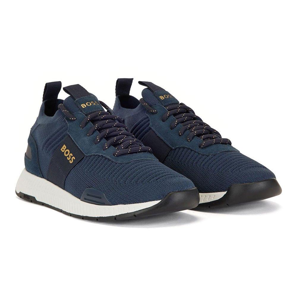 BOSS by HUGO BOSS Titanium Runn Knsta Trainers in Dark Blue (Blue) for