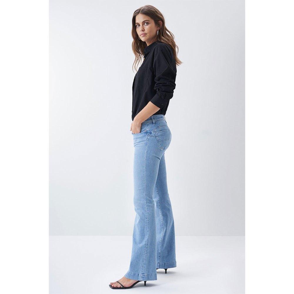 Salsa Jeans Push Up Wonder Flare Jeans in Blue | Lyst