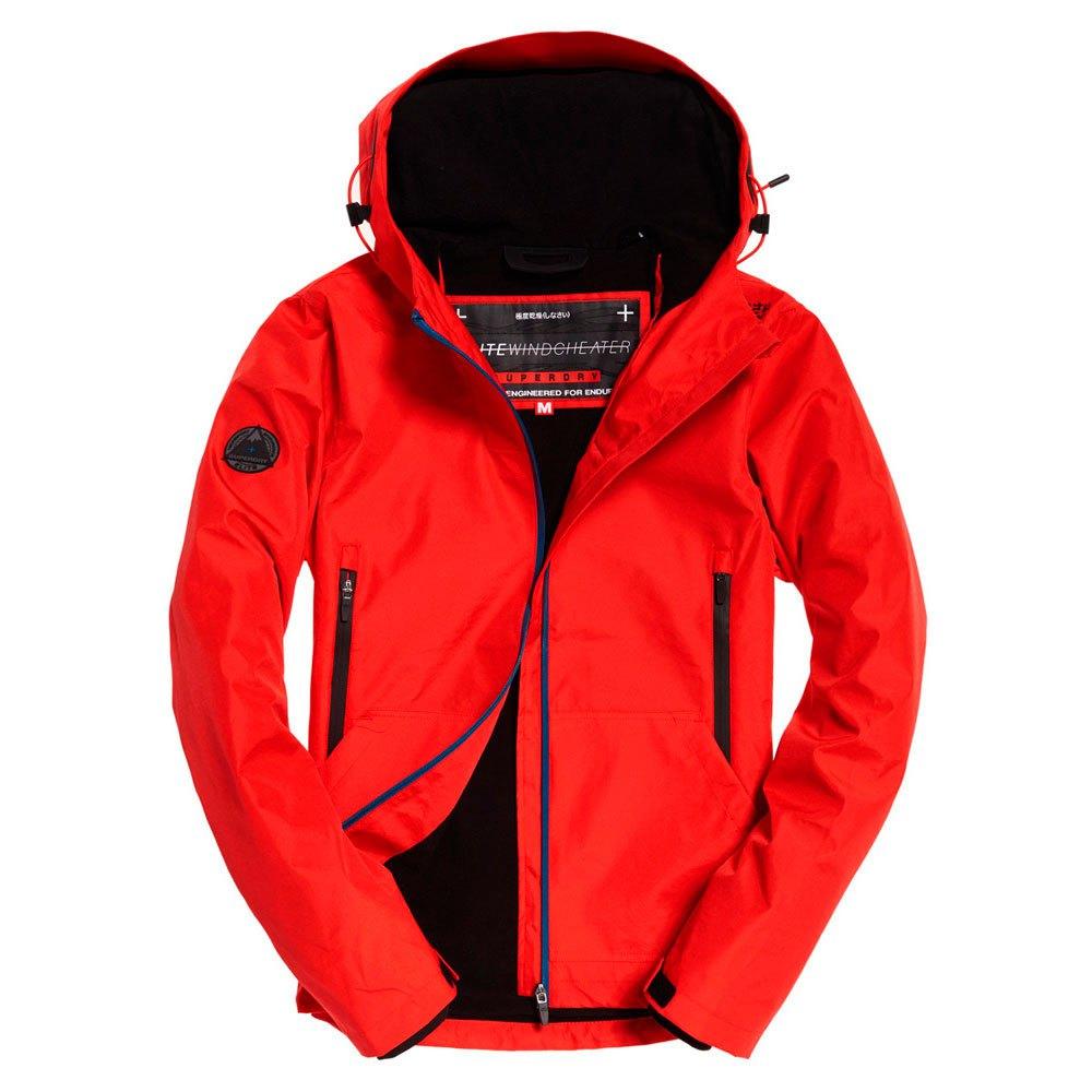 red windcheater jacket