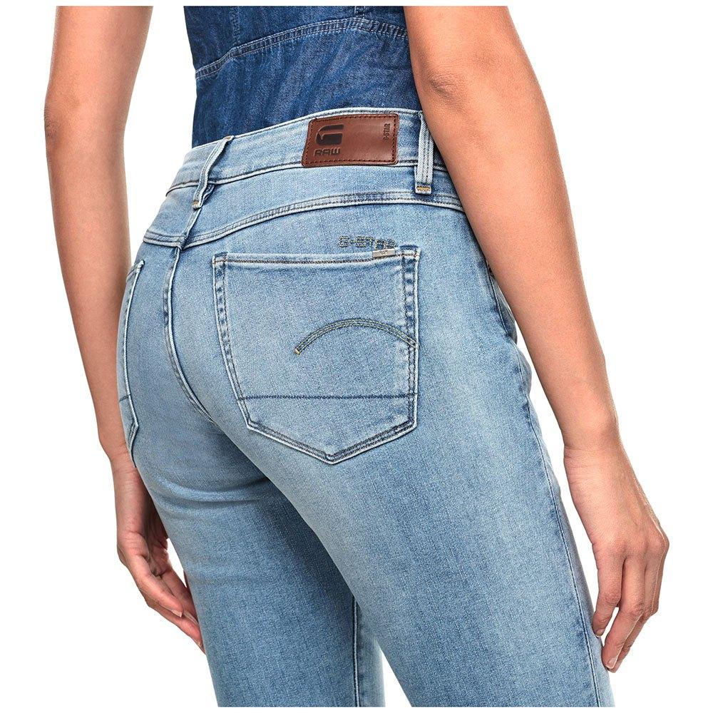 G-Star RAW 3301 Mid Waist Skinny Jeans in Blue | Lyst